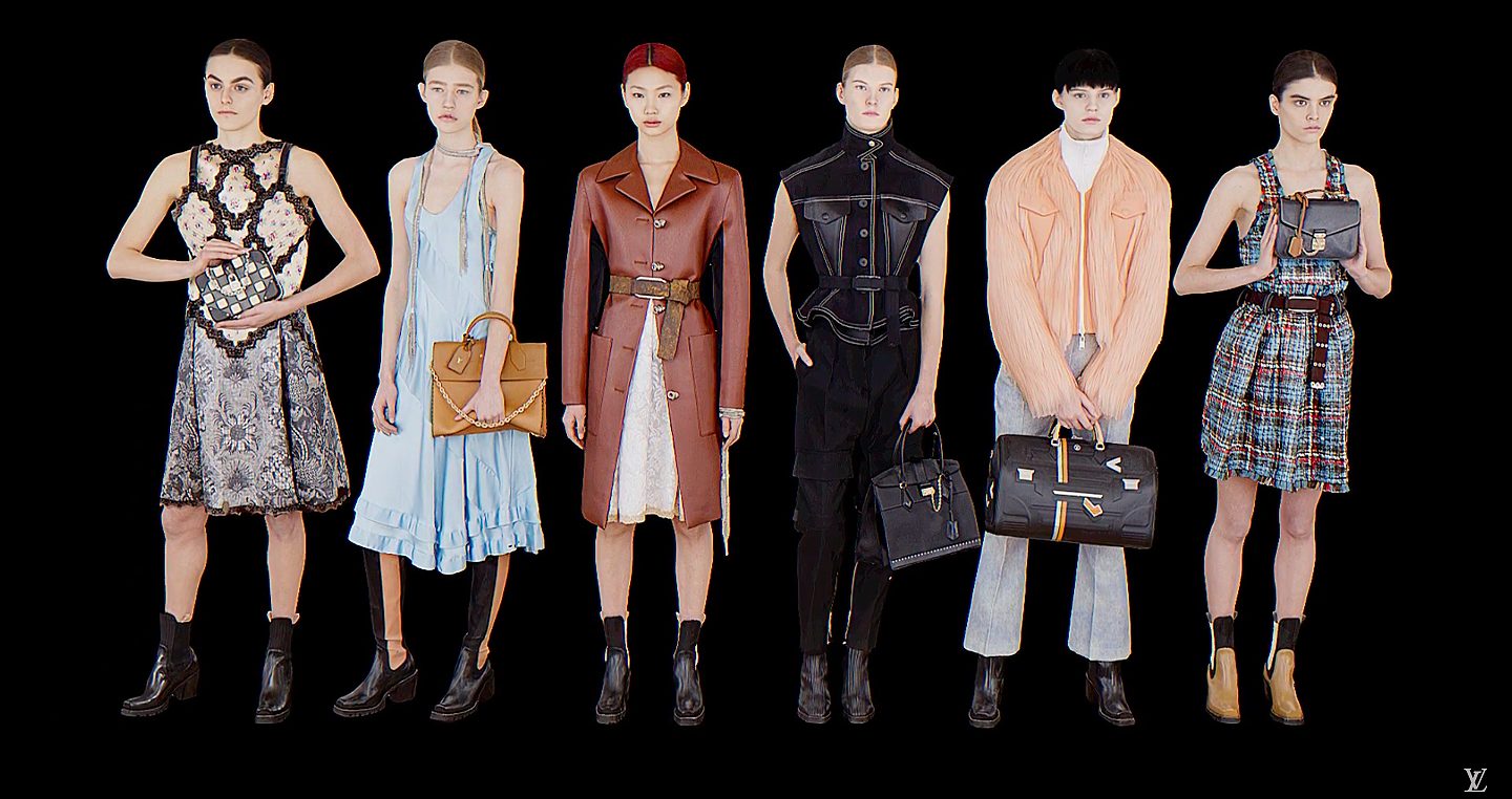 Шесть моделей в новом рекламном ролике Louis Vuitton