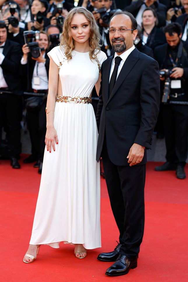 CANNES, FRANCE - MAY 17: Director Asghar Farhadi and Lily-Rose Depp attend the "Ismael's Ghosts (Les Fantomes d'Ismael)" screening and Opening Gala during the 70th annual Cannes Film Festival at Palais des Festivals on May 17, 2017 in Cannes, France. (Photo by Andreas Rentz/Getty Images)