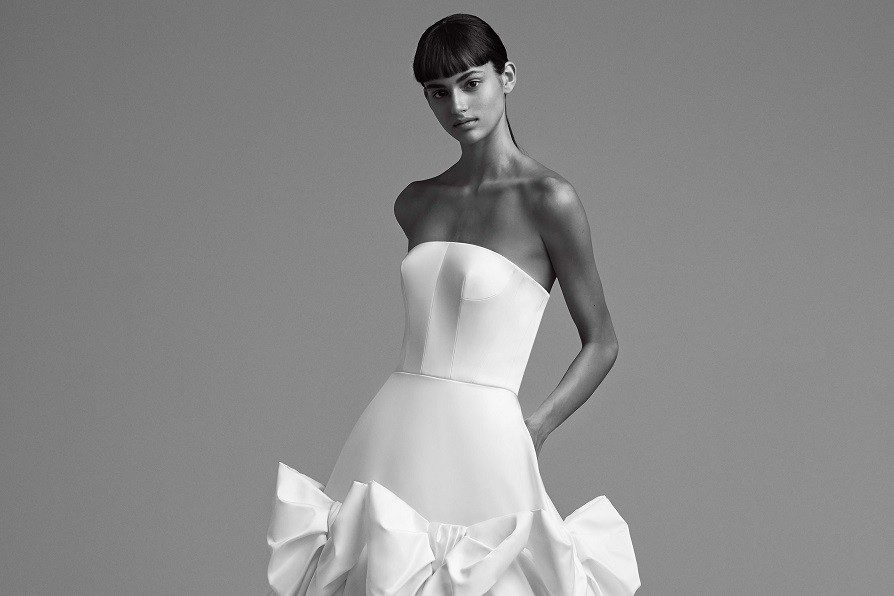 Четкая симметрия в свадебной коллекции Viktor & Rolf Fall’18