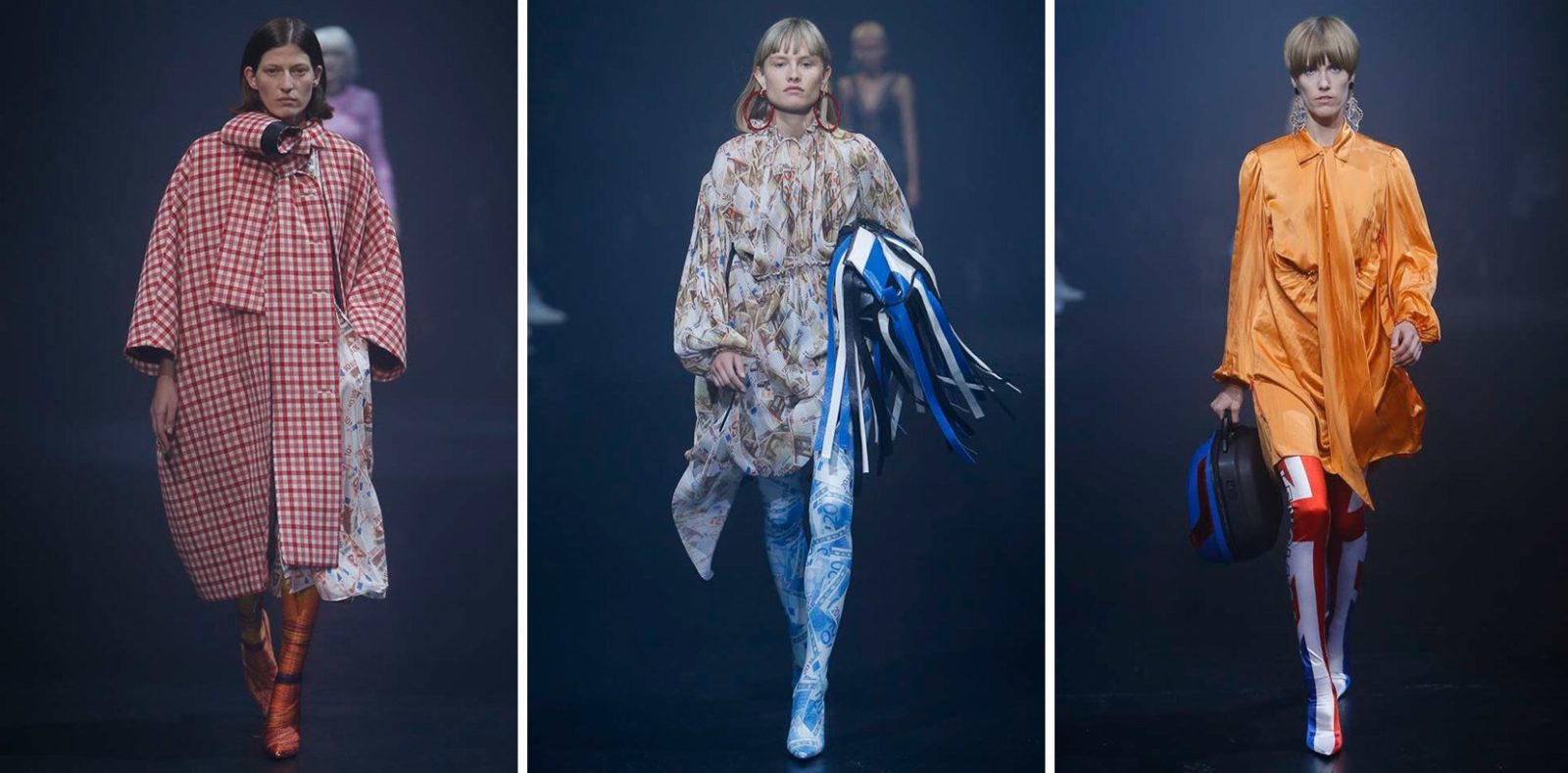 Газеты, цветы и долларовые купюры в коллекции Balenciaga SS'18