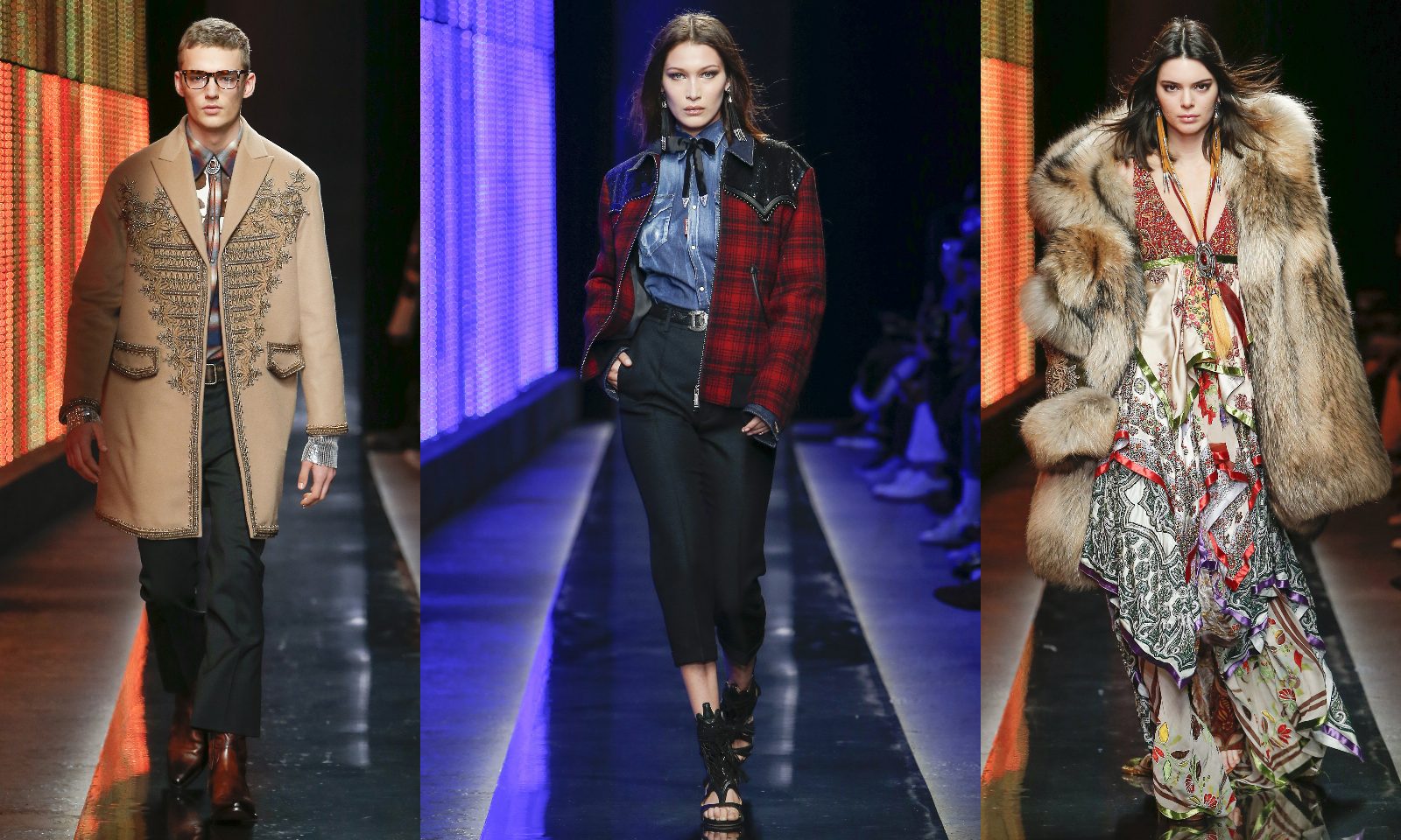 Fashion-родео: 30 эффектных образов в коллекции Dsquared2 Fall 2018
