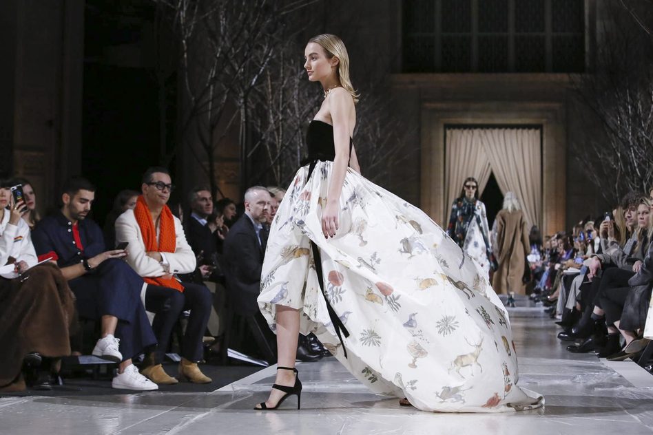 Цветочный сад на показе Oscar de la Renta FW’18/19