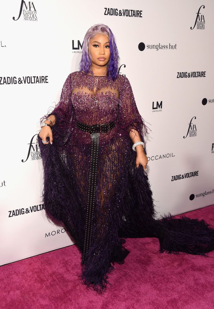 NEW YORK, NY - SEPTEMBER 06: Nicki Minaj attends the Daily Front Row's 2018 Fashion Media Awards at Park Hyatt New York on September 6, 2018 in New York City. (Photo by Gary Gershoff/WireImage)