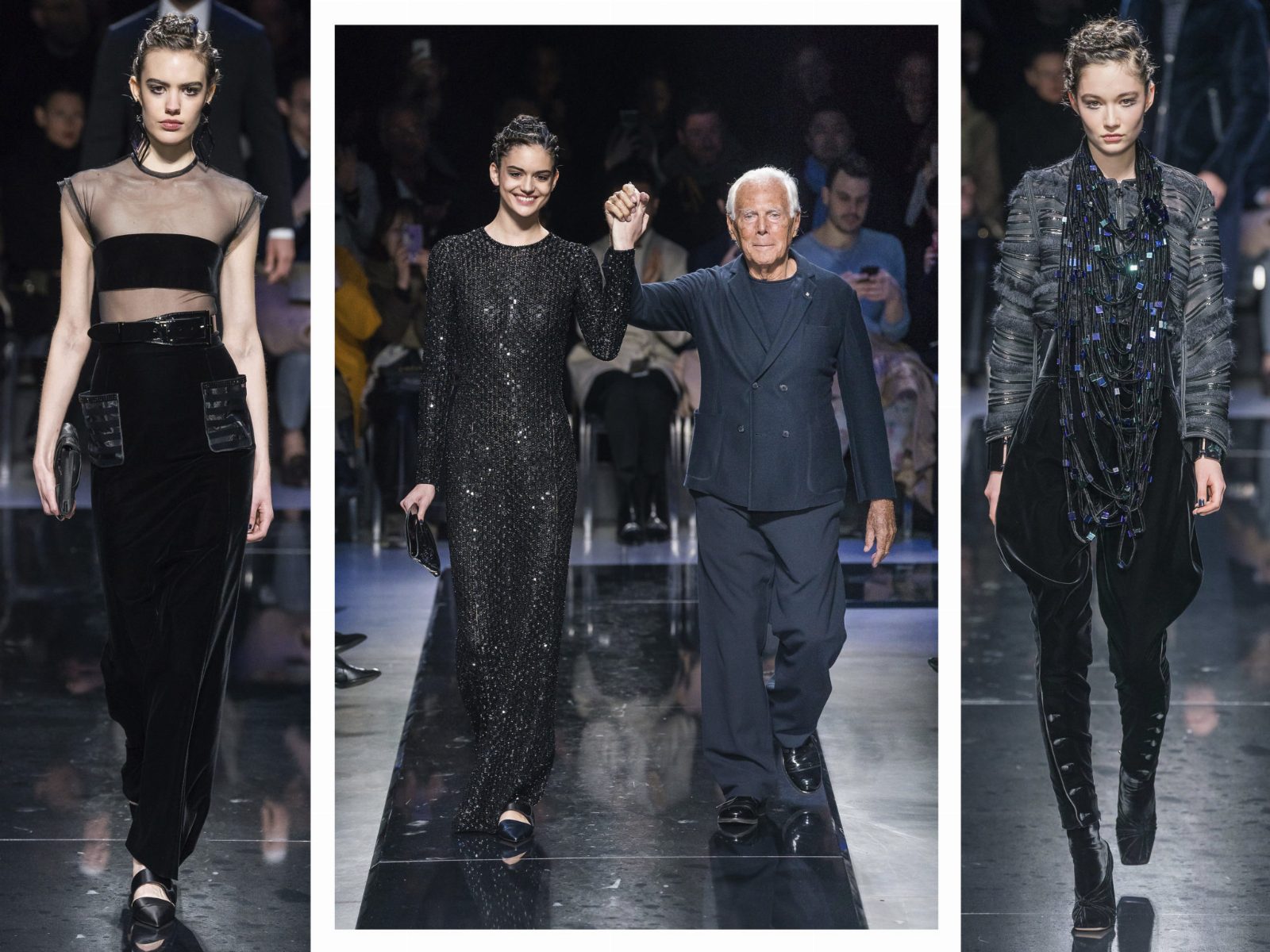 Rhapsody in Blue: 40 лучших образов новой коллекции Giorgio Armani Fall 2019