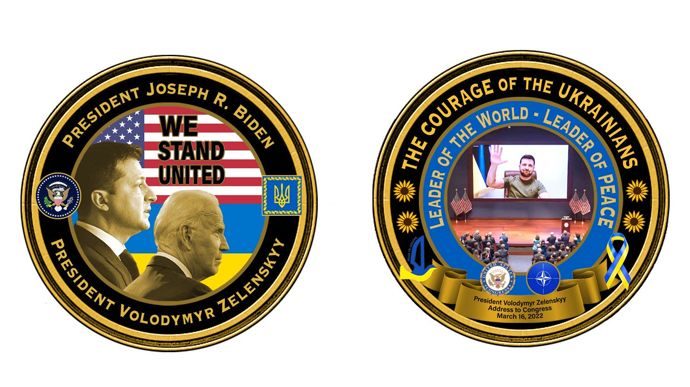 Білий Дім випустив колекційні монети з Володимиром Зеленським
